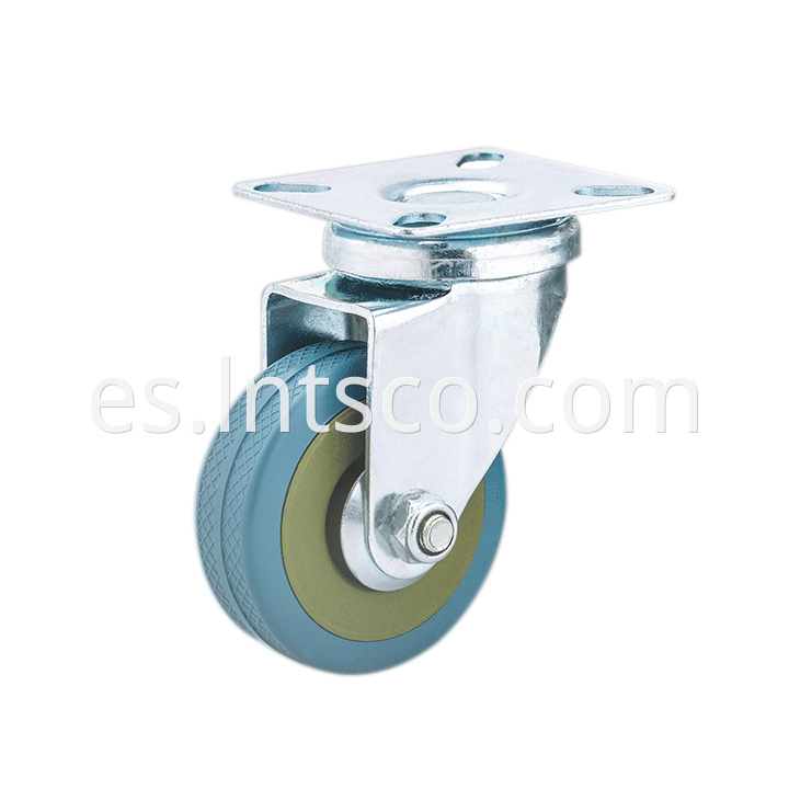 Grey Rubber Swivel Casters Jpg